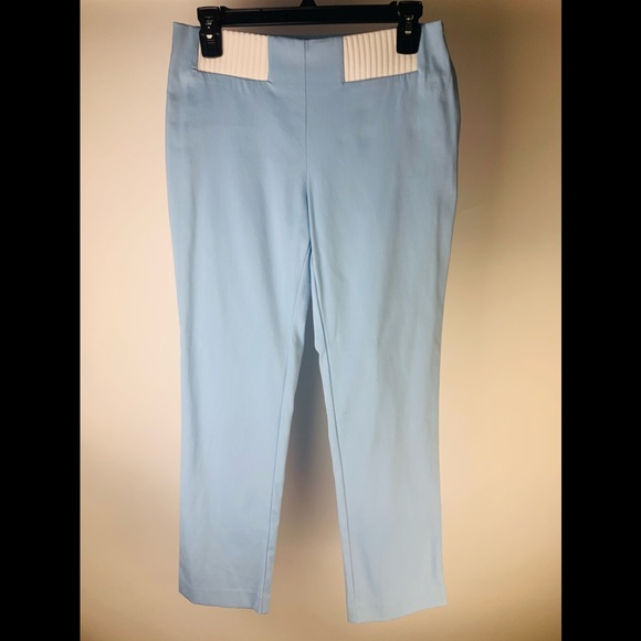 Movetes Women's Light Blue Premium Golf Pants - Picture 1 of 3